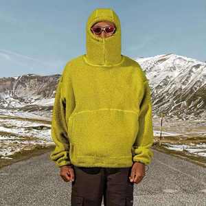 Sweats à capuche Sherpa pour hommes, sweat à capuche d'hiver confortable, tissu chaud, coupe confortable, décontracté, à porter tous les jours - Product Image 1