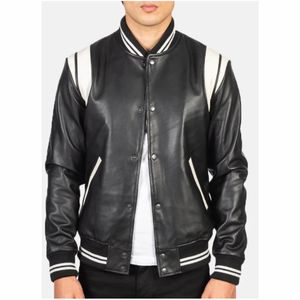 College Baseball jacket for men Custom Manufacturer High Quality Embroidery Leather Letterman Varsity Jackets for Men - Product Image 1