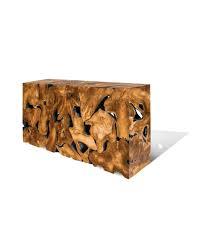 Hot <b>Sale</b> Luxurious Excellent Modern Long Short Teak Wood Root Sliced Star Round Natural Coffee <b>Console</b> <b>Table</b> - Product Image 4