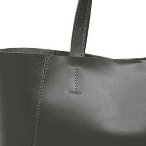 High Quality Handmade <b>Khaki</b> Smooth Genuine Leather Designer Bag Unlined Vintage Style Direct from India's <b>Top</b> Supplier - Product Image 3