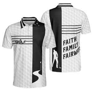 Polyester sublimation polo hommes tissu de contrôle de l'humidité doux confortable conception flexible adapté pour le golf ou les vêtements de travail - Product Image 5