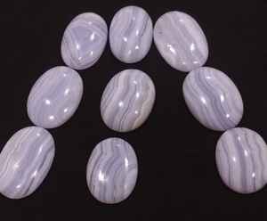 Cabujón de Ágata Suelta de Primera Calidad, Mezcla de Tamaños y Formas, Azul Encaje, Cabujón de Ágata Encaje, Gema Pulida Lisa, 20% de Descuento y Regalo - Product Image 4