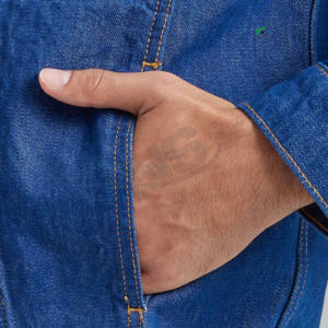 Chaqueta vaquera de color sólido personalizada para hombre, las últimas Chaquetas vaqueras de invierno con logotipo bordado, prendas de vestir exteriores de moda al por mayor OEM - Product Image 3