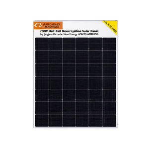 Panel Solar Monocristalino de Media Celda de 700W de Jingjiang Alicosolar New Energy ASM132-680BNDG - Product Image 2