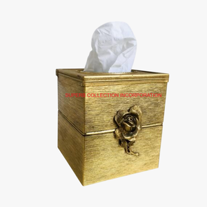 Boîte à mouchoirs en métal de qualité exclusive avec papillon Ginkgo dernière conception décoration de la maison boîte de rangement de mouchoirs accessoires de salle de bain - Product Image 3