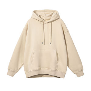 Sweat à capuche pour homme High Street, hiver, 100% coton, poids lourd, manches longues, ample, polaire, sans cordon de serrage, impression personnalisée - Product Image 6