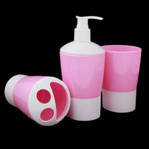ชุดอุปกรณ์ในห้องน้ำ 3 ชิ้น - สีชมพู - Product Image 2