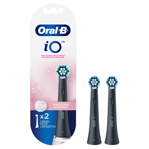 Têtes de brosse à dents électriques Oral-B IO à poils moyens, soin doux, noires, lot de 2, usage domestique - Product Image 2