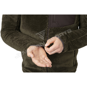 Veste de chasse d'hiver pour homme, style décontracté, respirante, 100% micro-polaire épaisse, coupe-vent, confortable et chaude, personnalisable - Product Image 3