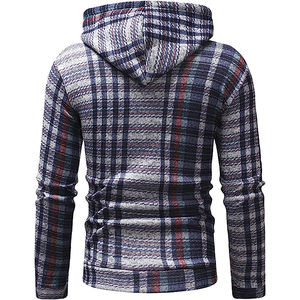 Parche de contraste de hiphop Y2K personalizado, apliques de trabajo bordados con cremallera, Sudadera con capucha elegante para hombre, Sudadera con capucha de punto con cremallera superior para hombre 2025 - Product Image 2