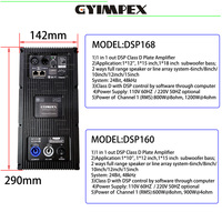 Module d'amplificateur DSP monocanal de classe D 600 watts 8 ohms 900 watts 4 ohms pour enceinte active