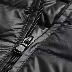 Gilet Slim unisexe col montant avec fermeture éclair gilet hommes femmes sans manches blanc uni bouffant hiver réversible imperméable à l'avant - Product Image 6