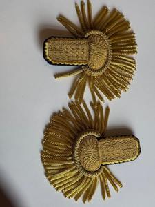 แผ่นประดับไหล่สำหรับเครื่องแบบยศ 100% ผ้าฝ้าย ปักด้วยด้ายทอง สำหรับผู้ชาย ใช้ในพิธีการ สามารถปรับแต่งได้ - Product Image 2