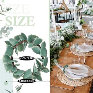 Rond de serviette rond vintage super luxueux Rond de serviette couronne en métal unique pour les mariages et fêtes - Product Image 5