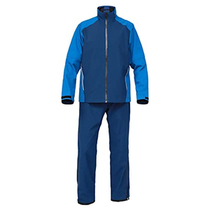 Combinaison de pluie imperméable solide imprimée pour hommes avec capuche 2 pièces ensemble de pluie léger et respirant pour la pêche au camping - Product Image 2