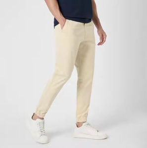 Pantalones Deportivos de Lona 100% Algodón para Hombre, Talla Grande, con Logotipo Personalizado, Cintura Elástica, Cintura Media, Casuales, de Secado Rápido y Transpirables - Product Image 2