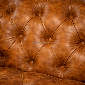 Sillón Clásico de Cuero con Construcción Resistente y Acolchado Confortable para Decoración Tradicional del Hogar - Product Image 5