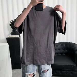Buying in bulk to resell 240 gsm cotton t shirt Crew Neck Heavyweight <b>Tshirt</b> Korea Vintage T-shirt Oversized <b>Tshirt</b> Cropped Boxy - Product Image 3