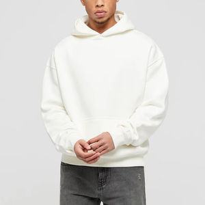 Sudaderas con capucha de algodón de gran tamaño de peso pesado personalizadas 2023 para hombres High Street Print Drop-Shoulder Pullover para invierno al por mayor Pedido mínimo - Product Image 1