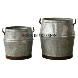 Galvanized Latest Design <b>Large</b> Size <b>Planter</b> Best Quality Customized Size Galvanized Plant Pot for Outdoor and Indoor Use - Product Image 5