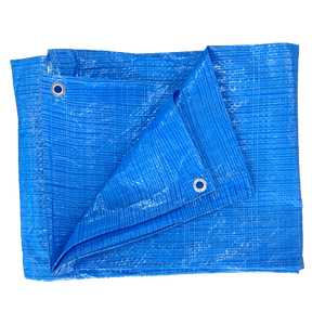 Bâche en PE bleue légère, respirante et imperméable, tissée en maille, double face, pour usage extérieur, agriculture, camping, bateau, véhicule - Product Image 3