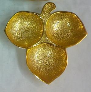 Bol de dattes en aluminium de qualité d'exportation avec couvercle trois formes et tailles différentes disponibles cadeaux de pendaison de crémaillère - Product Image 4