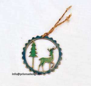 New Arrival Handmade Christmas Hanging <b>Ornaments</b> Luxury Decorative Christmas Party Hanging <b>Ornaments</b> MDF Cutting <b>Ornaments</b> - Product Image 1