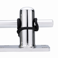 Bouée d'amarrage marine en acier inoxydable 316, à capot rond, double croix, pour quai, yacht et bateau