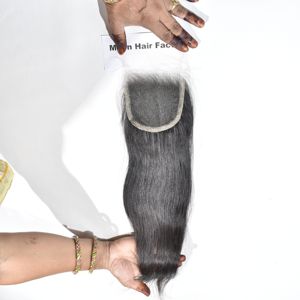 Proveedor indio confiable de cabello humano crudo sin procesar HD Cierre Color natural recto Negro virgen alineado con cutícula para venta al por mayor - Product Image 3