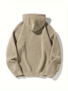Jersey ligero de alta calidad para hombre, sudaderas con capucha de lana, logotipo personalizado bordado, sudaderas con capucha en blanco informales básicas, mezcla de algodón - Product Image 4