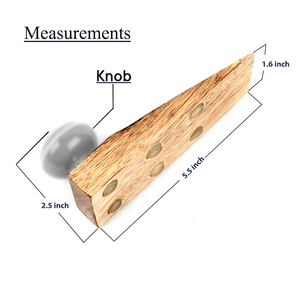 Wholesale Wooden <b>Door</b> <b>Stopper</b> Ceramic Anti Slip Wooden <b>Wedge</b> Trending Solid Cherry Square <b>Door</b> <b>Stopper</b> DS-51 - Product Image 6