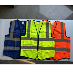 Chaleco de construcción de malla de poliéster, chalecos de seguridad, chaleco de trabajo reflectante para chaqueta de seguridad vial Unisex - Product Image 3