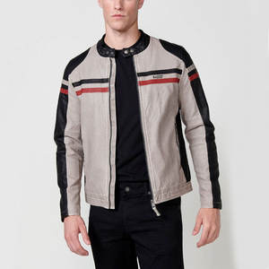 Chaquetas de cuero de moda para hombre con diseño impreso 2025/chaquetas de cuero para hombre hechas a medida multicolor a la venta - Product Image 1