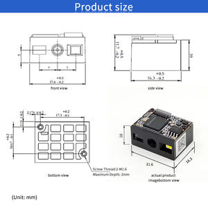 EMT8196 OEM модуль сканера QR-кода Raspberry Pi <span class=keywords><strong>Arduino</strong></span> с фиксированным креплением USB 1D 2D COMS Модуль сканера штрих-кода - Product Image 3