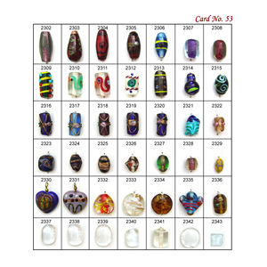 Perles de verre fantaisie au chalumeau attrayantes pour la fabrication de bijoux et perles de verre les plus vendues pour la fabrication de bracelets pour les amateurs - Product Image 1