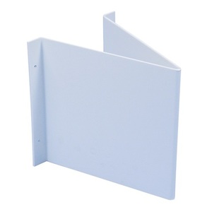 Panneau publicitaire en plastique blanc 148x148mm vierge pour lamination à chaud - Product Image 1