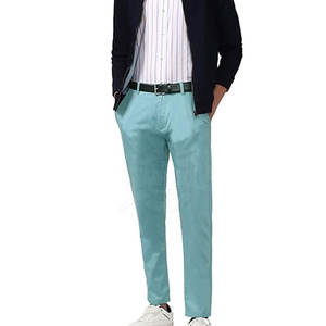 กางเกงผ้าฝ้ายเอวสูงแห้งเร็วแบบตรงสไตล์ลำลอง - Product Image 4