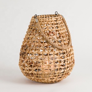 ผู้ผลิตในเวียดนามน้ำผักตบชวาโคมไฟตารางโคมไฟที่สง่างามสำหรับแสงในร่มหรือโคมไฟตั้งโต๊ะที่ทำด้วยมือ - Product Image 4