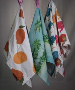 Serviette de cuisine 100% coton biologique séchage rapide et impression de logo élégant torchon de vaisselle écologique avec effet lavé personnalisable - Product Image 5