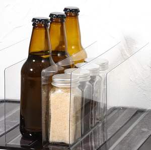 Retail Clear Plastic Divider Shelf L-Shape PVC Dividers for Metal Shelves with Magnetic Trip - Product Image 5