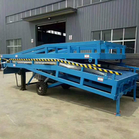 Plate-forme de travail de chargement et de déchargement de conteneurs hydrauliques mobiles rampes de chariot élévateur