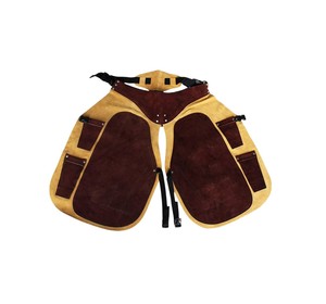 Recién llegado, delantal protector resistente de cuero de vaca Premium Farrier Chaps POR TARIQ MFG CO CE ISO EU - Product Image 1