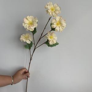 Neue künstliche Blume 5-Kopf Hibiskus Glück Blume Hochzeits saal Dekoration Versch önerung dekorative Vase Arrangement Blume - Product Image 4