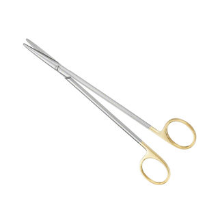 METZENBAUM ciseaux à dissection incurvés TC émoussés 180mm 7 pouces manuel de jeu d'instruments chirurgicaux vétérinaires - Product Image 1