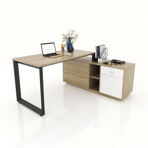 Base de Escritorio Ejecutiva Minimalista 1600x800mm, Estructura Triangular de Acero para Oficina, Fácil Ensamblaje Interconectable - Product Image 3