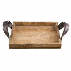 Handmade Customized Modern Wooden Serving <b>Tray</b> with Oval Shape and Natural Color for Home & Hotel Food Service - Product Image 6