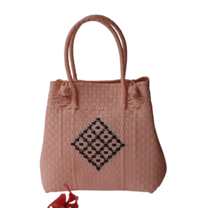 กระเป๋าสตรีสีสันสดใสเป็นมิตรกับสิ่งแวดล้อมผ้าทอที่ทำจากพลาสติกรีไซเคิลเครื่องแต่งกายที่เป็นมิตรกับสิ่งแวดล้อมฤดูใบไม้ผลิที่2025 - Product Image 4