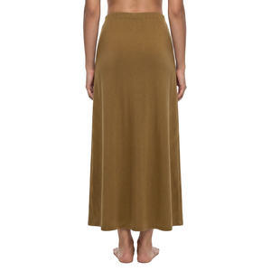 Jupe longue en laine décontractée pour femmes avec volants et broderies - Product Image 5