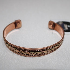 Antique Pure <b>Copper</b> Cuff <b>Bracelet</b> Blood Pressure Monitor Cuff Woven <b>Bracelet</b>(Cuff) From Tradnary - Product Image 1
