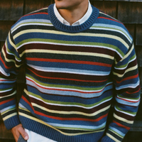 Pull-over col rond uni pour homme, personnalisable OEM & ODM, avec logo frontal, en laine standard, multicolore, tricoté pour l'automne